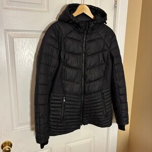 Pajar Canada Black Packable Padded Hooded Jacket Size M